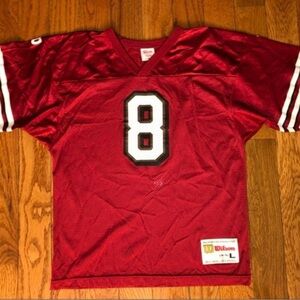 Steve Young San Francisco 49ers Wilson Vintage Jersey Size Large (14-16) Youth